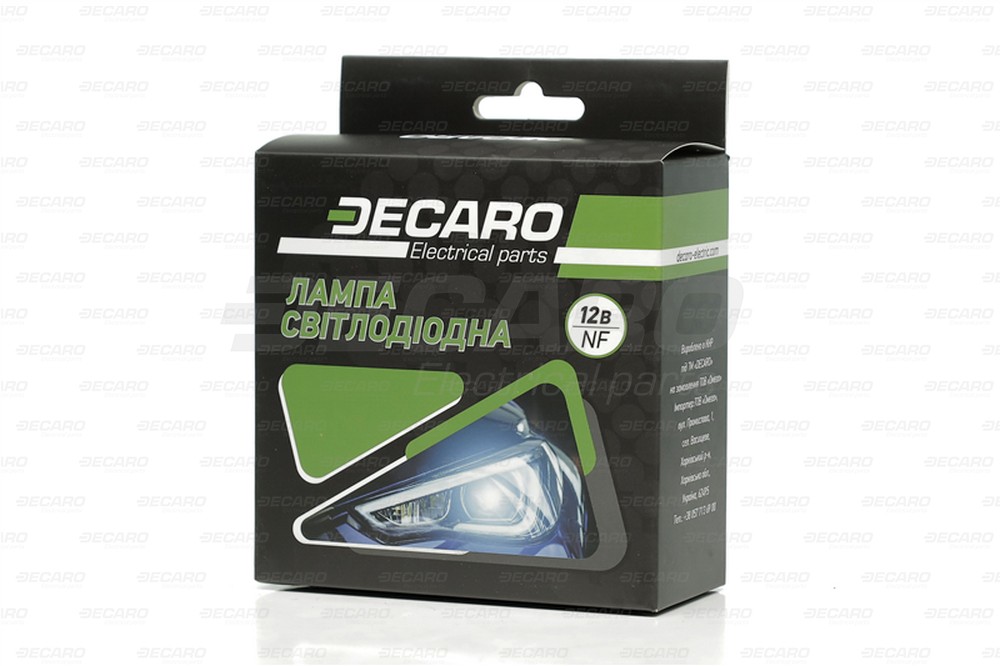 Лампа світлодіодна (LED) фарна H1 12В 6500K NF